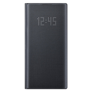 Dėklas Samsung Galaxy Note 10 LED View, Juodas