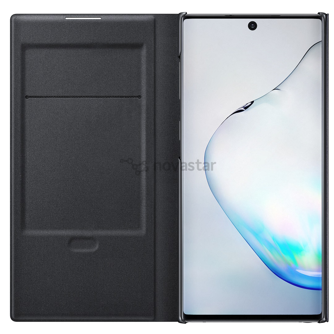 Dėklas Samsung Galaxy Note 10 LED View, Juodas
