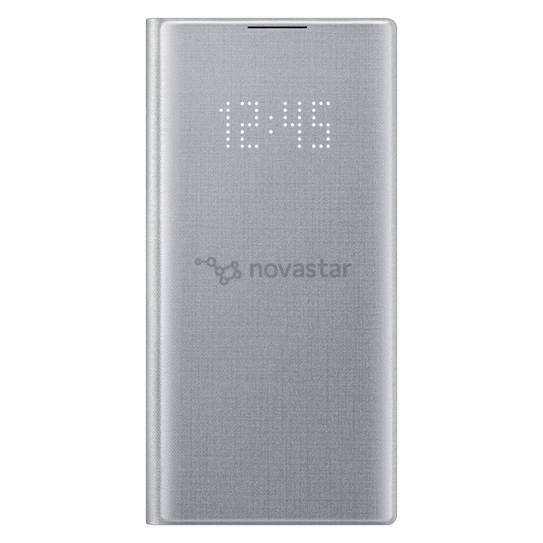 Dėklas Samsung Galaxy Note 10 LED View, Sidabrinis