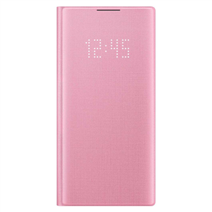Dėklas Samsung Galaxy Note 10 LED View, Rožinis