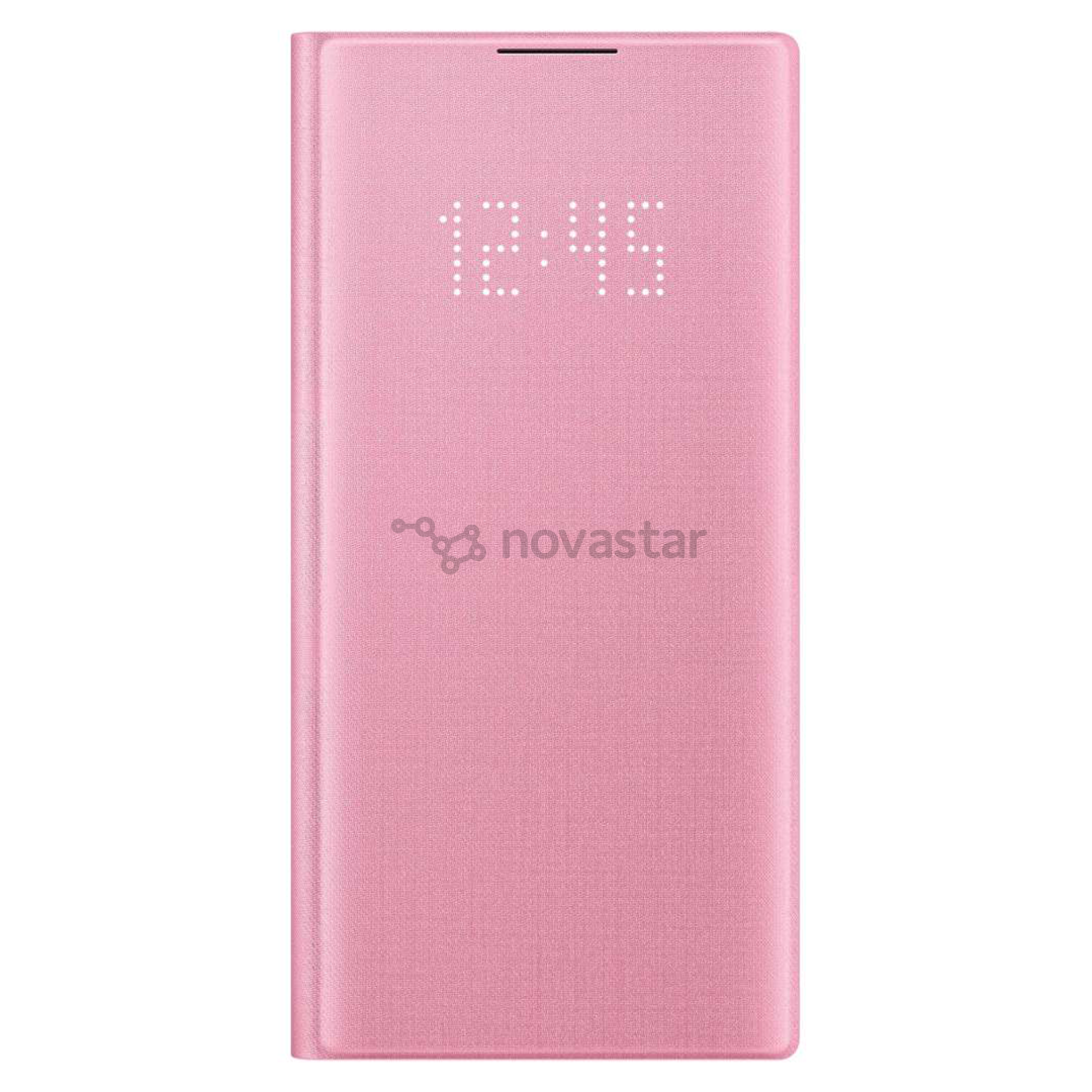 Dėklas Samsung Galaxy Note 10 LED View, Rožinis