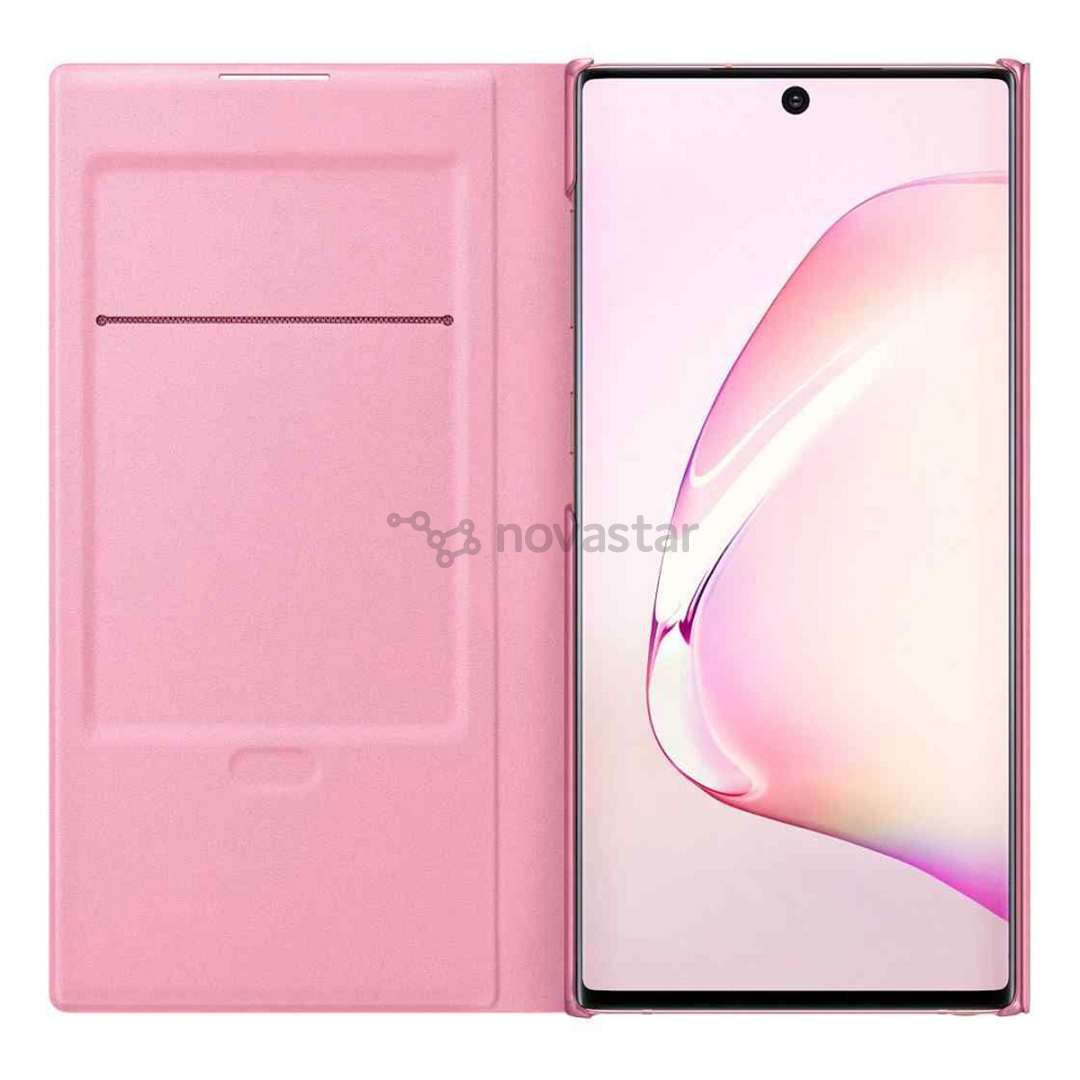 Dėklas Samsung Galaxy Note 10 LED View, Rožinis