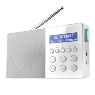 Radija Hama FM/DAB/DAB+,00054828, Balta