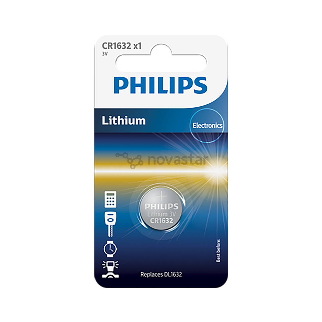 Philips Lithium, CR1632, 3V - Battery
