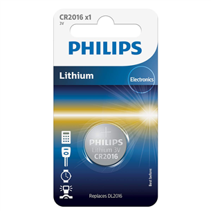 Elementai Philips CR2016 Lithium 3 V (20.0 x 1.6) CR2016/01B