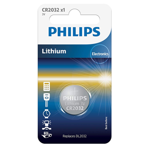 Elementai Philips CR2032 Lithium 3 V (20.0 x 3.2) CR2032/01B
