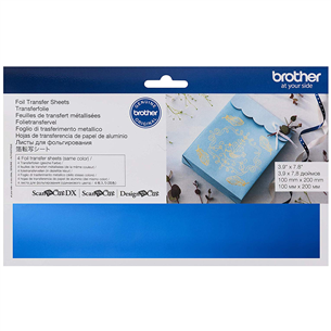 4 x Foil Sheets (100 x 200 mm) Brother CAFTSBLU1