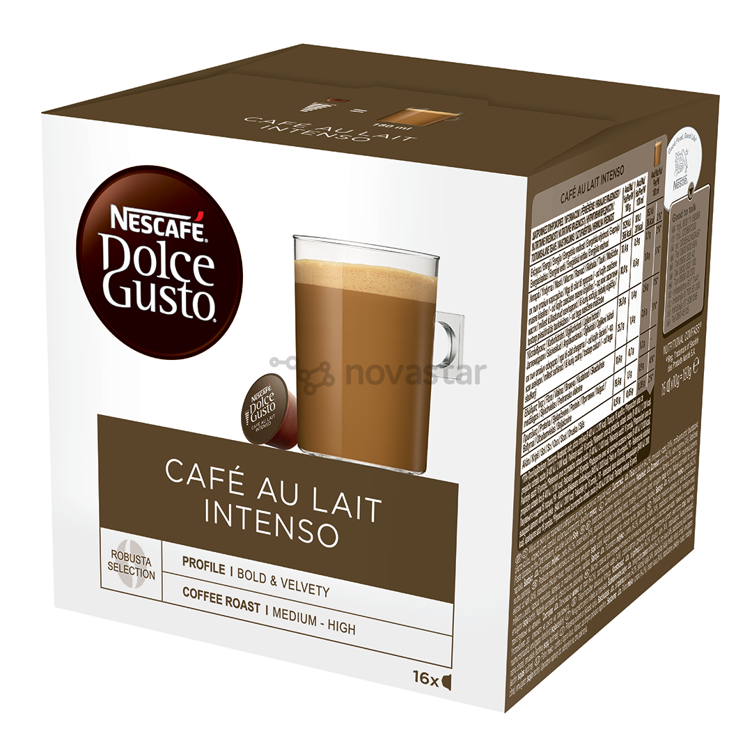 Kavos kapsulės Nescafe Dolce Gusto Café Au Lait Intenso