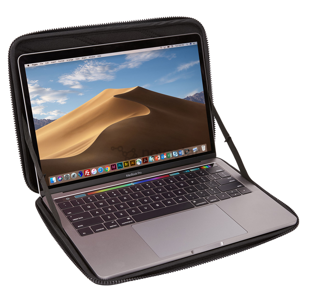 Nešiojamo kompiuterio dėklas Thule Gauntlet 13" MacBook, Juodas
