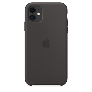 Dėklas Apple iPhone 11, Silikoninis, Juodas, MWVU2ZM/A