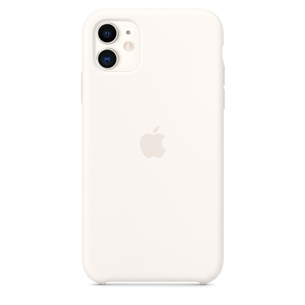 Dėklas Apple iPhone 11, Silikoninis, Baltas