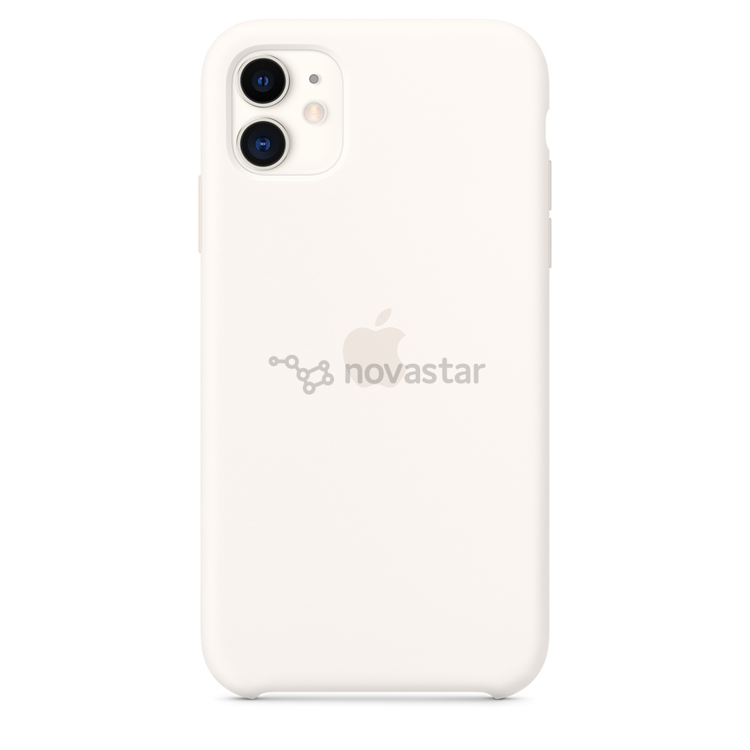 Dėklas Apple iPhone 11, Silikoninis, Baltas