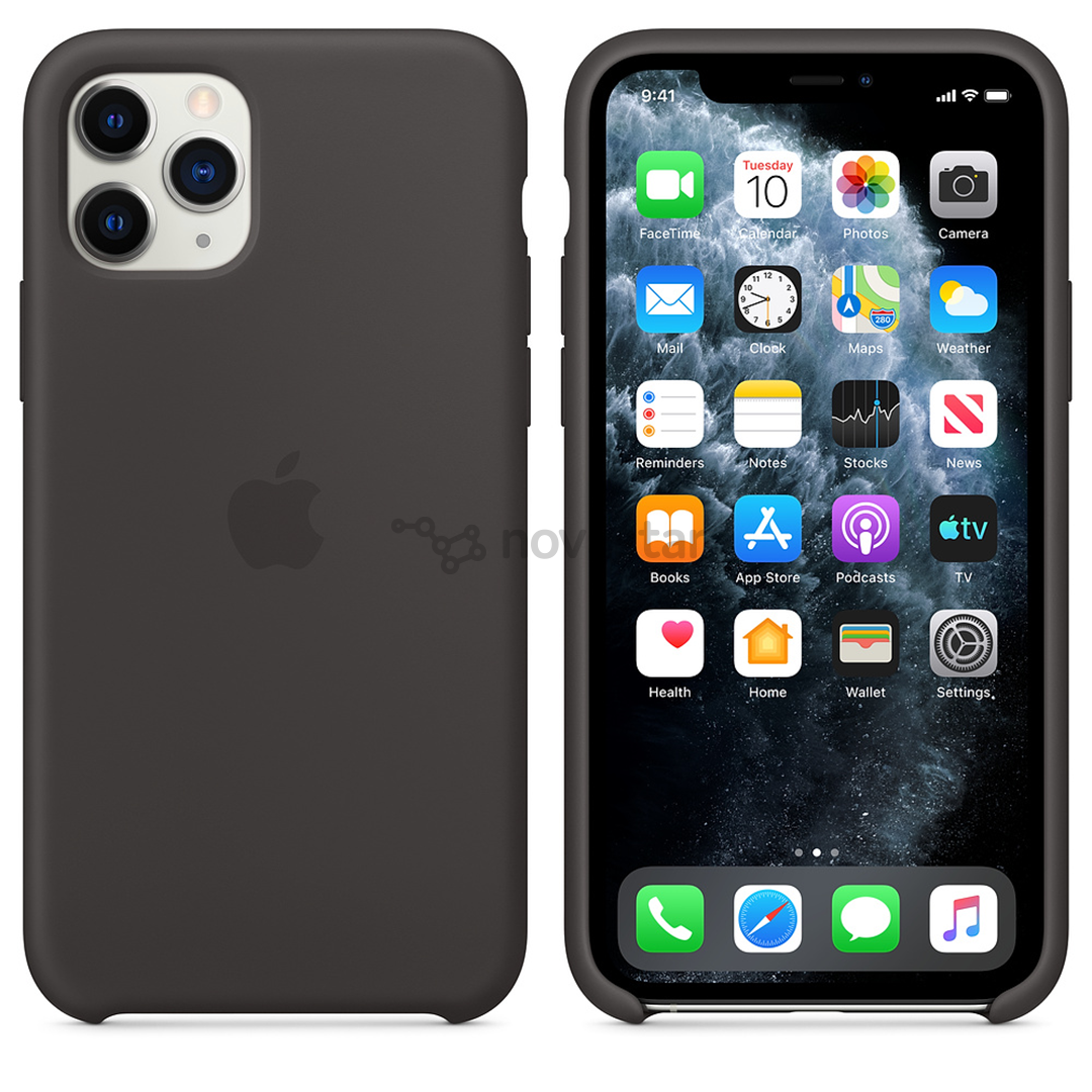 Dėkliukas Apple iPhone 11 Pro, Silikoninis, Juodas, MWYN2ZM/A