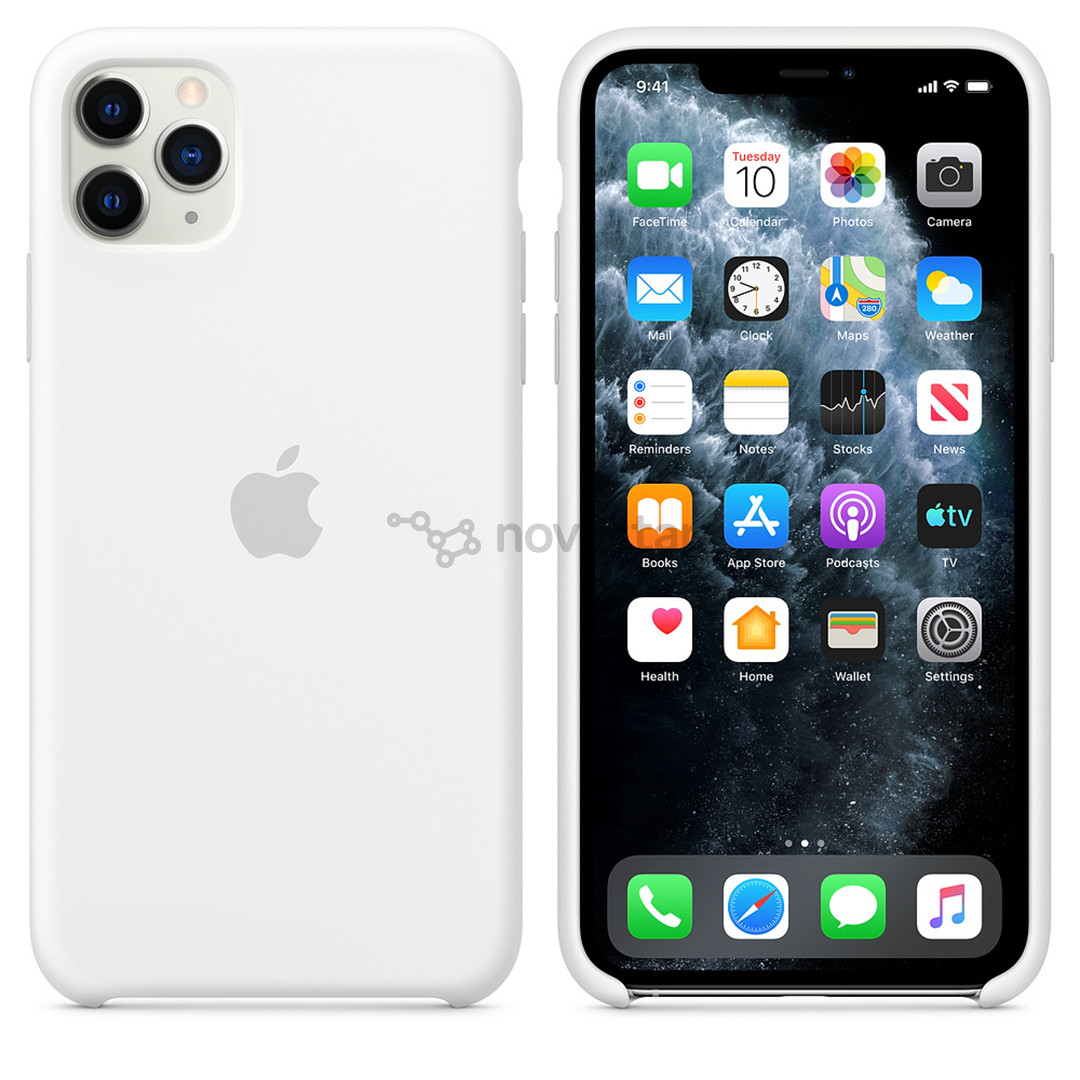 Dėkliukas Apple iPhone 11 Pro Max, Silikoninis, Mėlynas, Baltas, MWYX2ZM/A