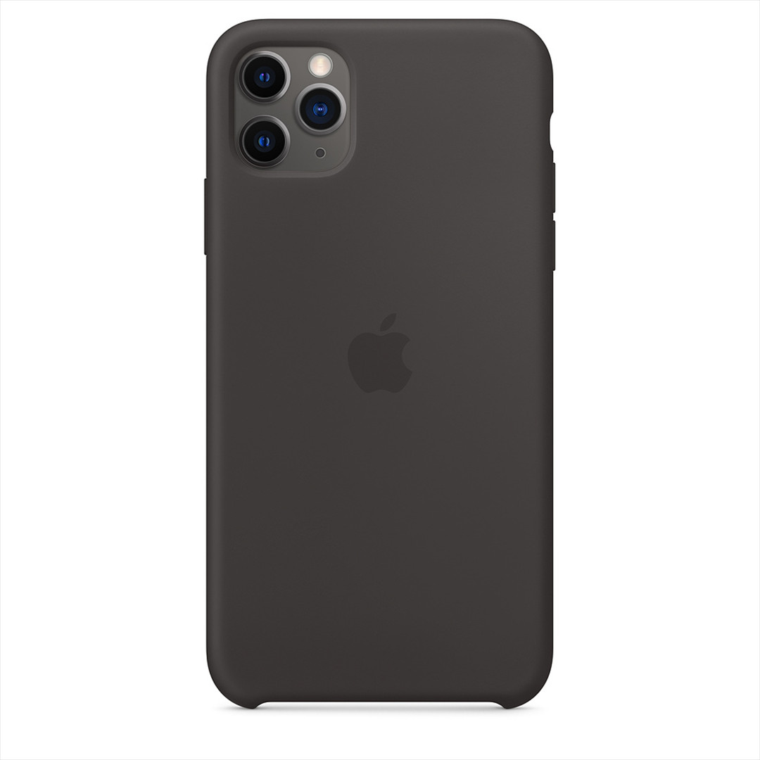 Dėkliukas Apple iPhone 11 Pro Max, Silikoninis, Juodas, MX002ZM/A