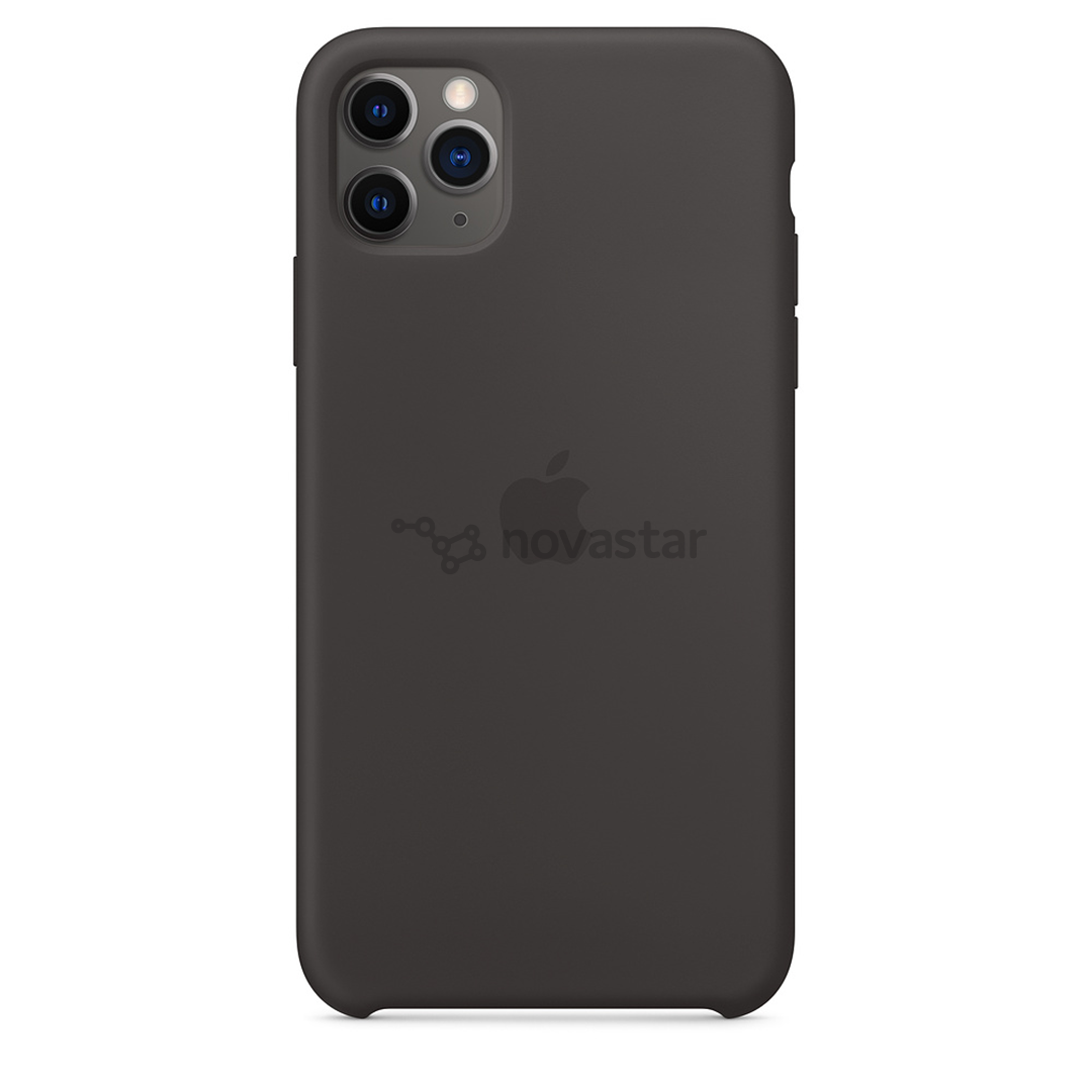 Dėkliukas Apple iPhone 11 Pro Max, Silikoninis, Juodas, MX002ZM/A