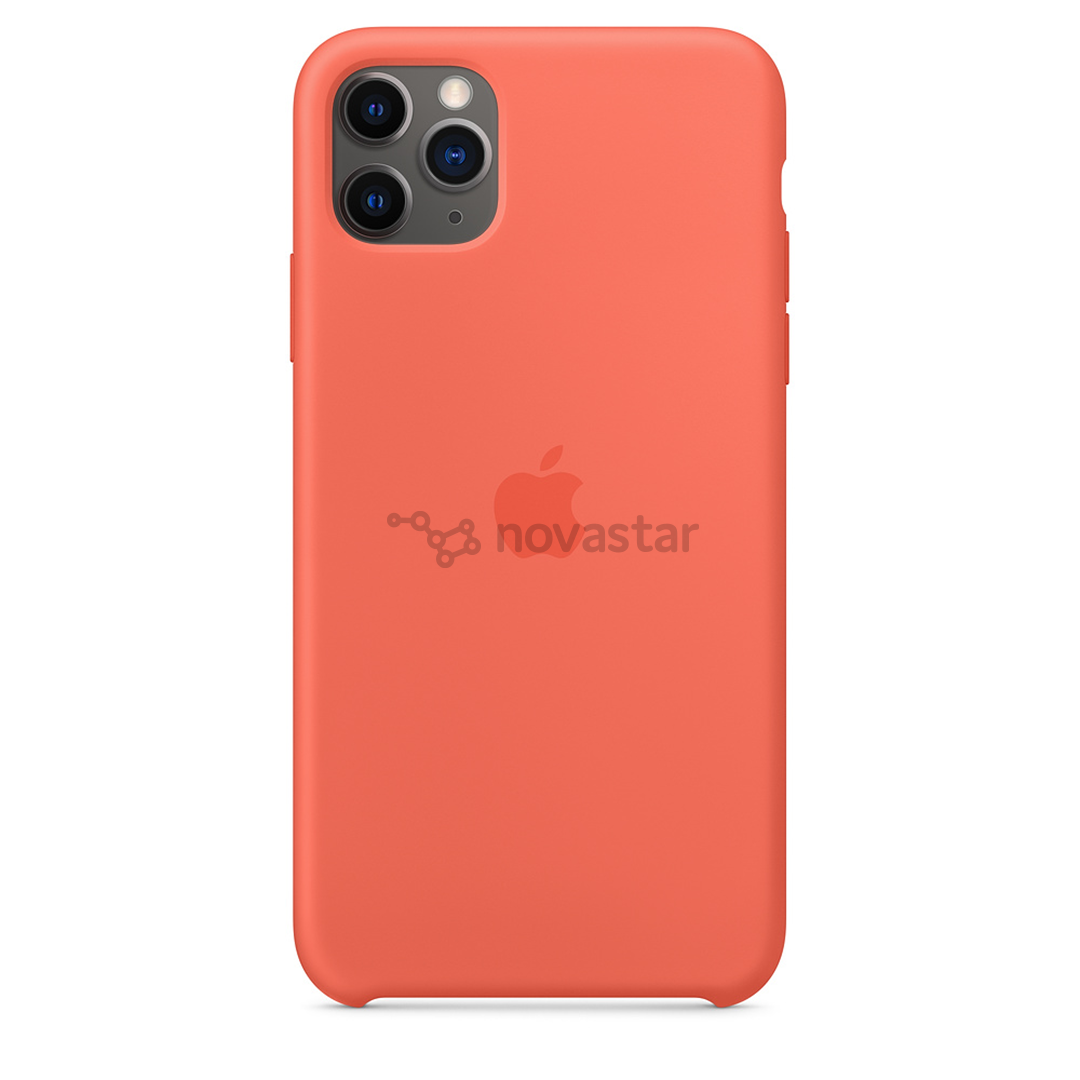 Dėkliukas Apple iPhone 11 Pro Max, Silikonis, Oranžinis, MX022ZM/A