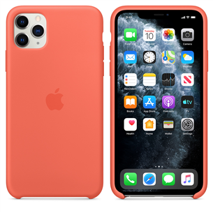 Dėkliukas Apple iPhone 11 Pro Max, Silikonis, Oranžinis, MX022ZM/A