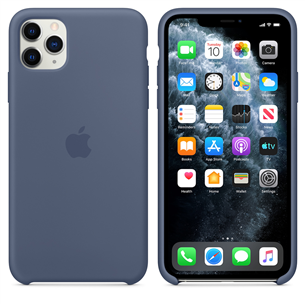 Dėkliukas Apple iPhone 11 Pro Max, Silikonis, Mėlynas, MX032ZM/A