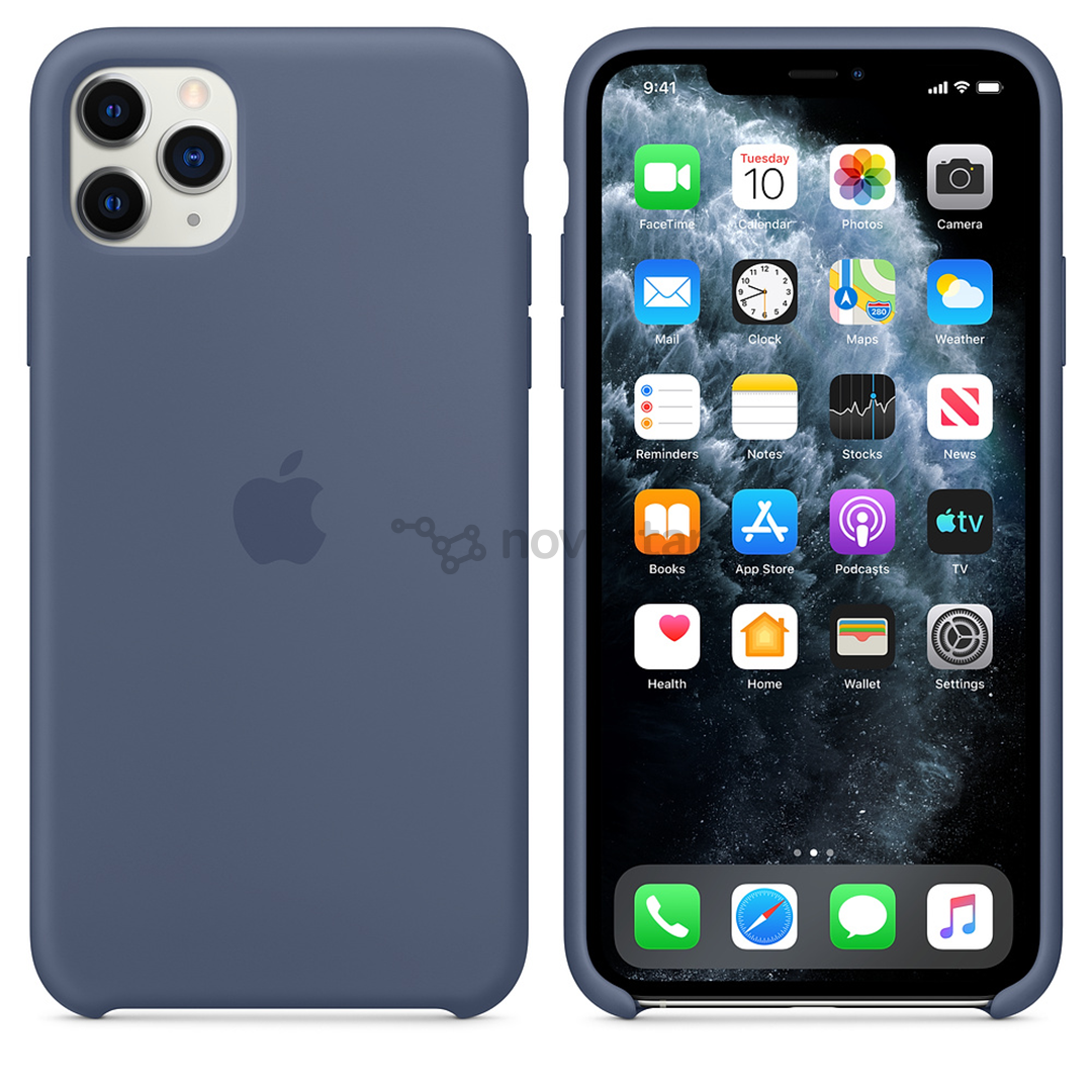 Dėkliukas Apple iPhone 11 Pro Max, Silikonis, Mėlynas, MX032ZM/A