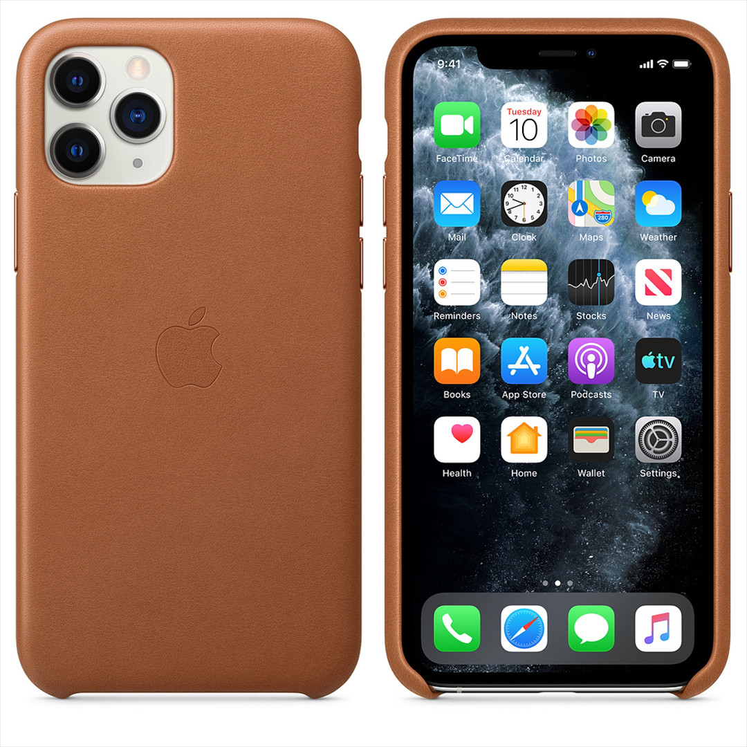 Dėkliukas Apple iPhone 11 Pro, Odinis, Rudas