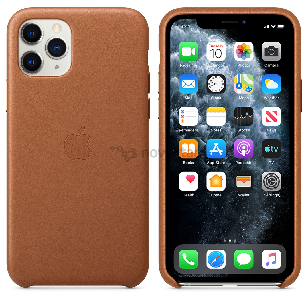Dėkliukas Apple iPhone 11 Pro, Odinis, Rudas