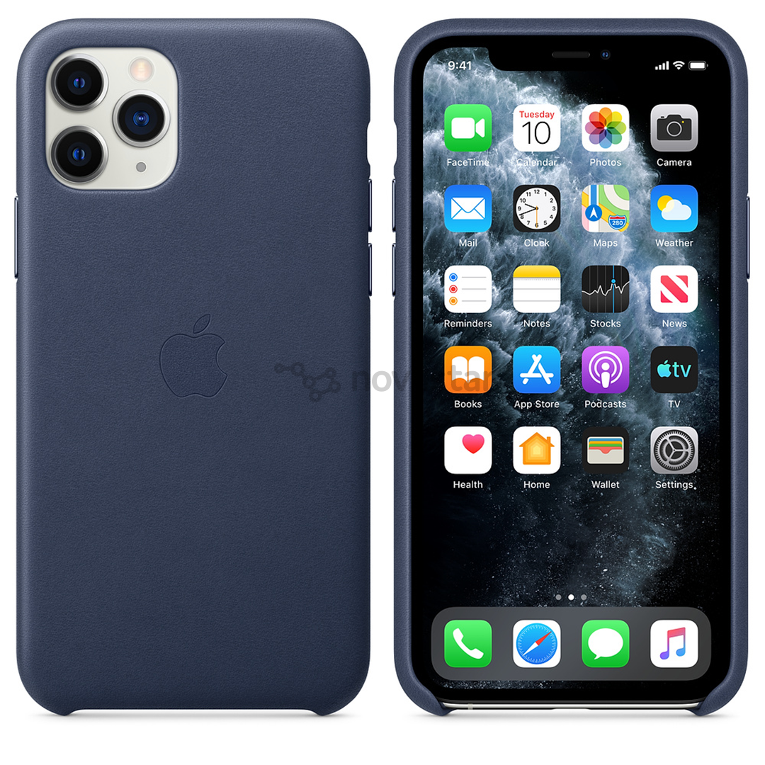 Dėkliukas Apple iPhone 11 Pro, Odinis, Mėlynas