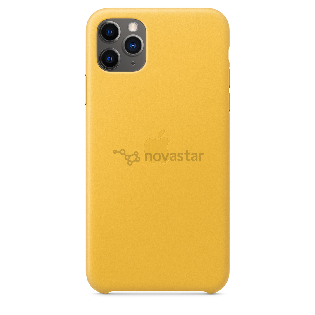 Dėklas Apple iPhone 11 Pro Max, Odinis, Geltonas, MX0A2ZM/A