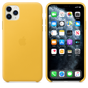 Dėklas Apple iPhone 11 Pro Max, Odinis, Geltonas, MX0A2ZM/A