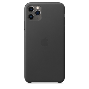 Dėkliukas Apple iPhone 11 Pro Max, Odinis, Juodas, MX0E2ZM/A