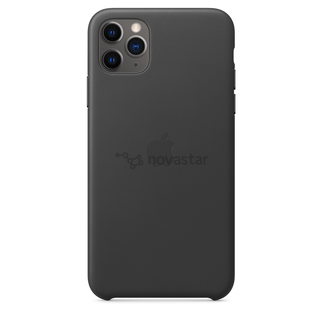Dėkliukas Apple iPhone 11 Pro Max, Odinis, Juodas, MX0E2ZM/A