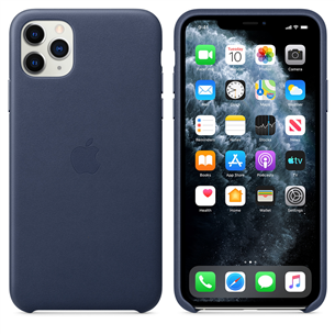 Dėkliukas Apple iPhone 11 Pro Max, Odinis, Mėlynas, MX0G2ZM/A