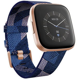 Išmanusis laikrodis Fitbit Versa 2 Special Edition, Navy/Rosegold