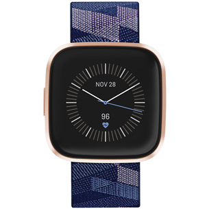 Išmanusis laikrodis Fitbit Versa 2 Special Edition, Navy/Rosegold