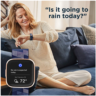 Išmanusis laikrodis Fitbit Versa 2 Special Edition, Navy/Rosegold