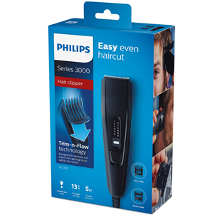 Philips 3000 Series, 0.5-23 mm, black - Hairclipper