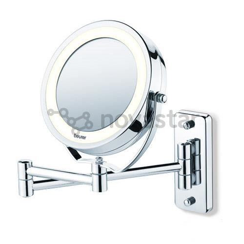 Beurer, diameter 11 cm, silver - Illuminated cosmetics mirror