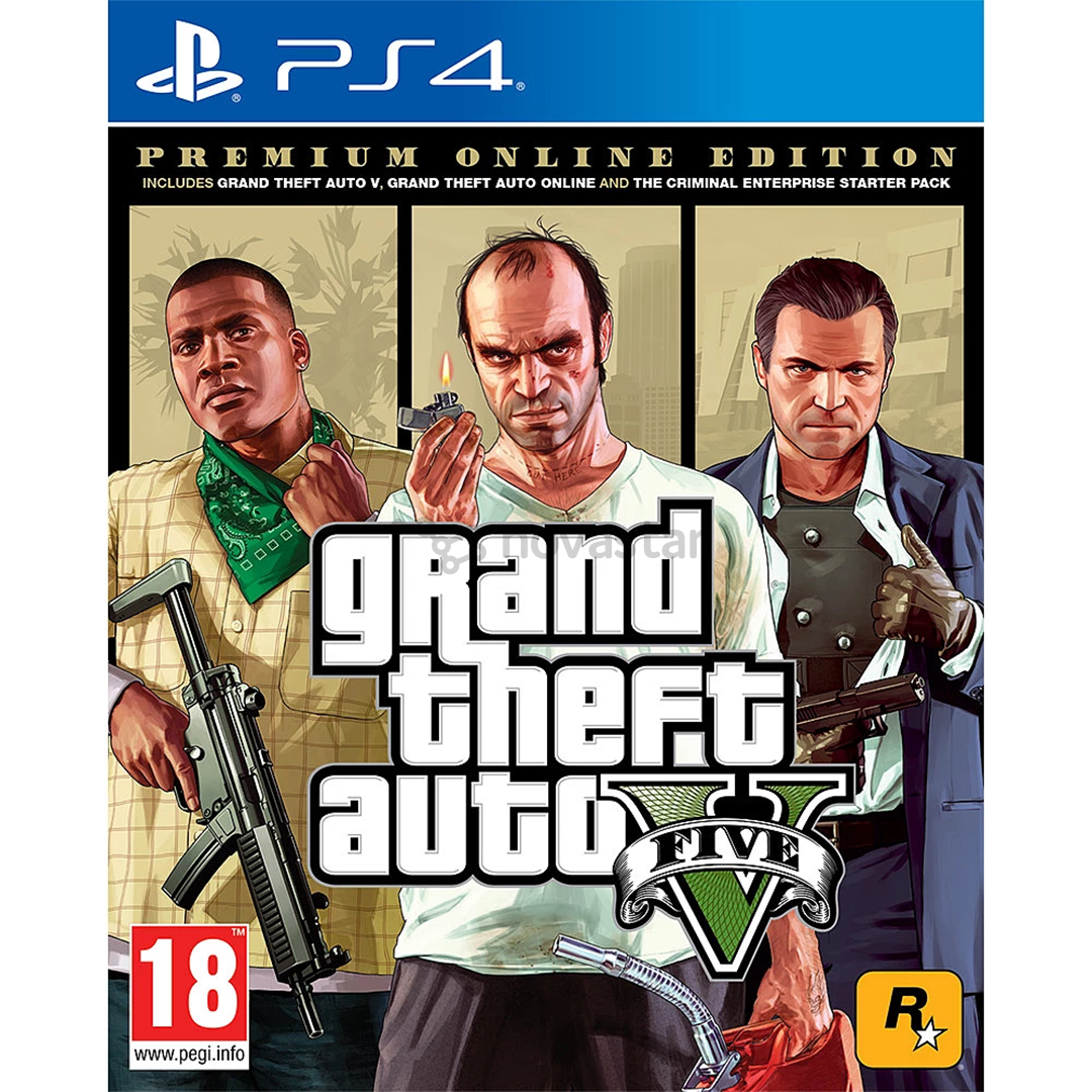 Žaidimas PS4 Grand Theft Auto V: Premium Online Edition