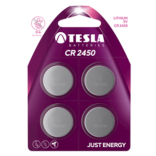 Elementai Tesla, 4 vnt, CR2450