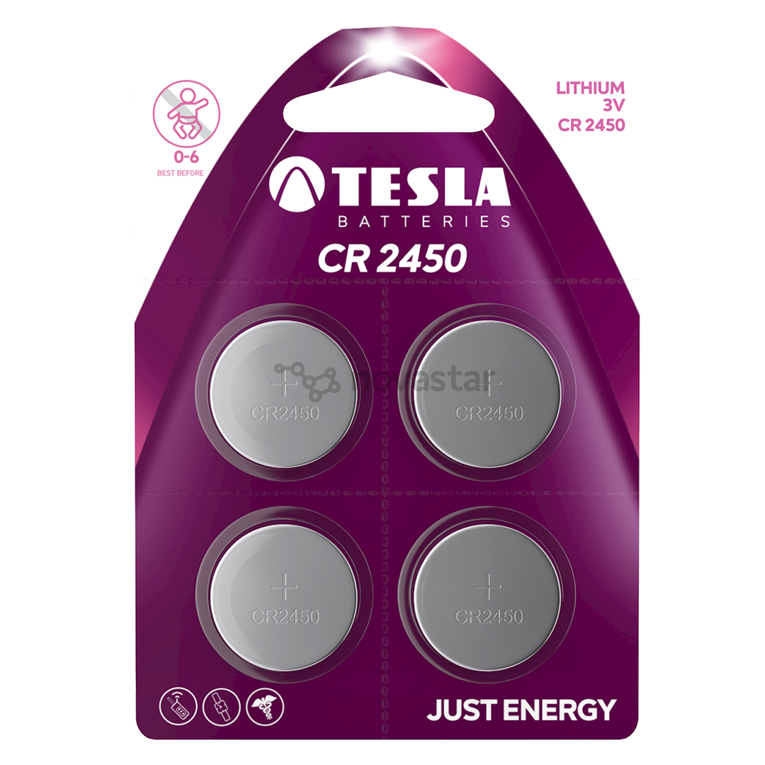 Elementai Tesla, 4 vnt, CR2450