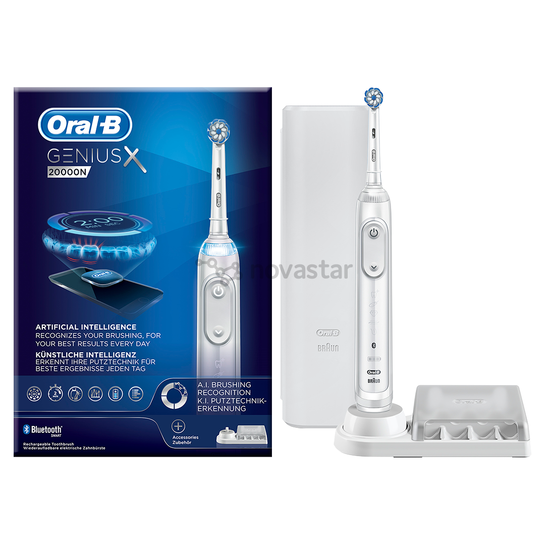 Elektrinis dantų šepetėlis Braun Oral-B GENIUS X 20000n
