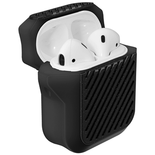 Dėklas Laut Capsule Impkt AirPods, Juodas