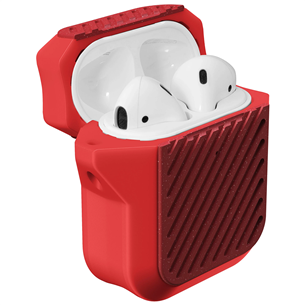 Dėklas Laut Capsule Impkt AirPods, Raudonas