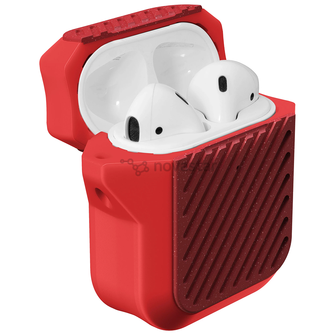 Dėklas Laut Capsule Impkt AirPods, Raudonas