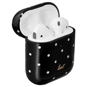 Dėklas Laut Dotty AirPods, Juodas