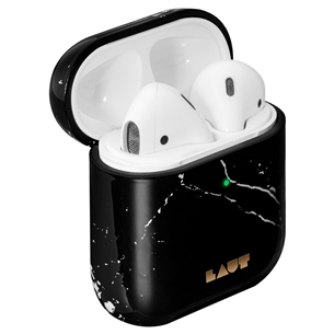 Dėklas Laut Huex AirPods, Juodas