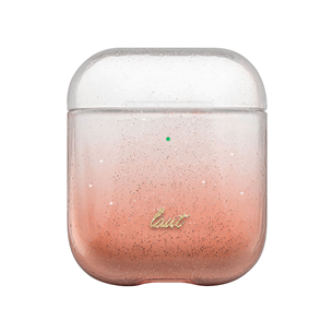 Dėklas Laut Ombre Sparkle AirPods, Rausvas