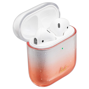 Dėklas Laut Ombre Sparkle AirPods, Rausvas