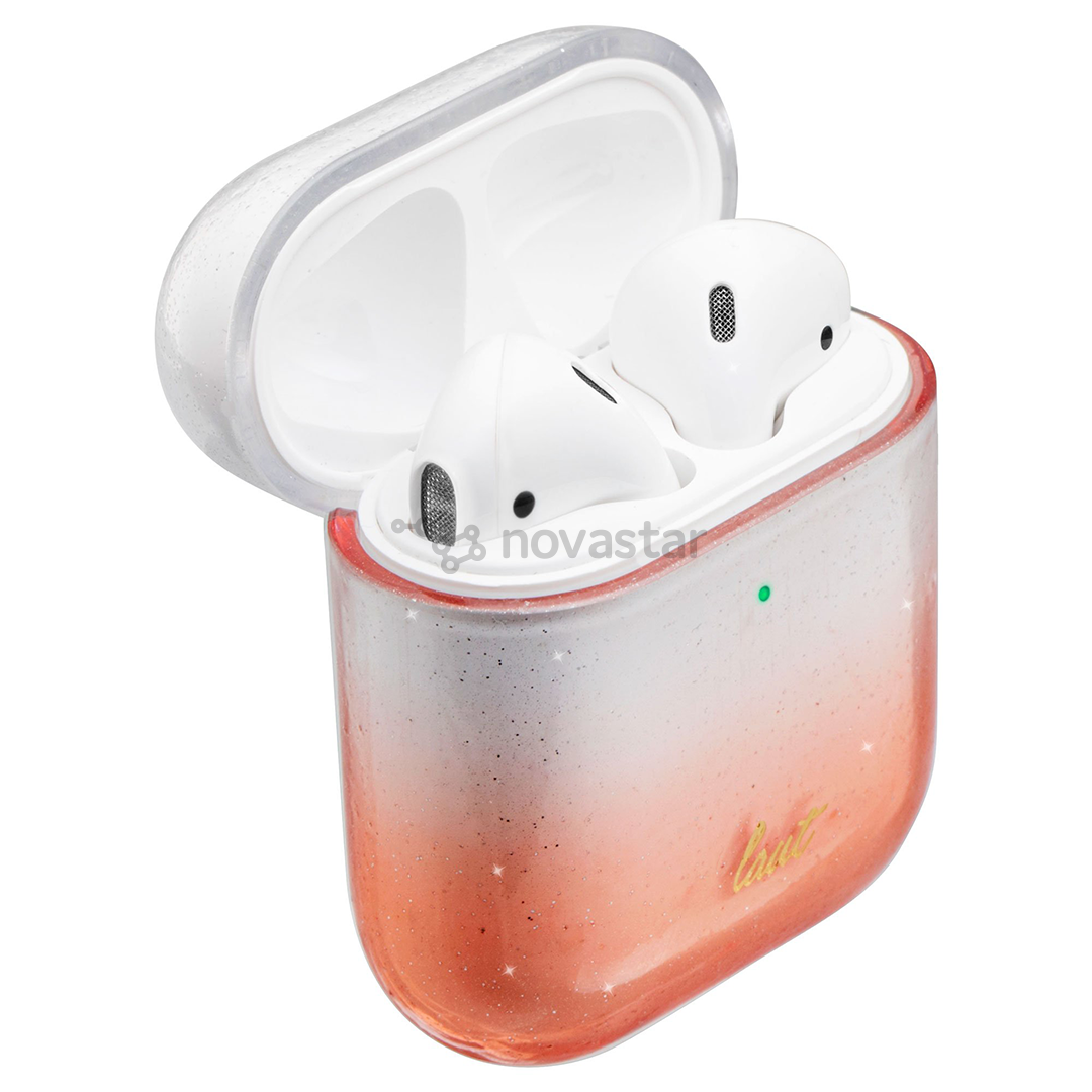 Dėklas Laut Ombre Sparkle AirPods, Rausvas