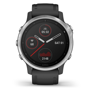 Išmanusis laikrodis Garmin fēnix 6s Standard, GPS, Silver/Black